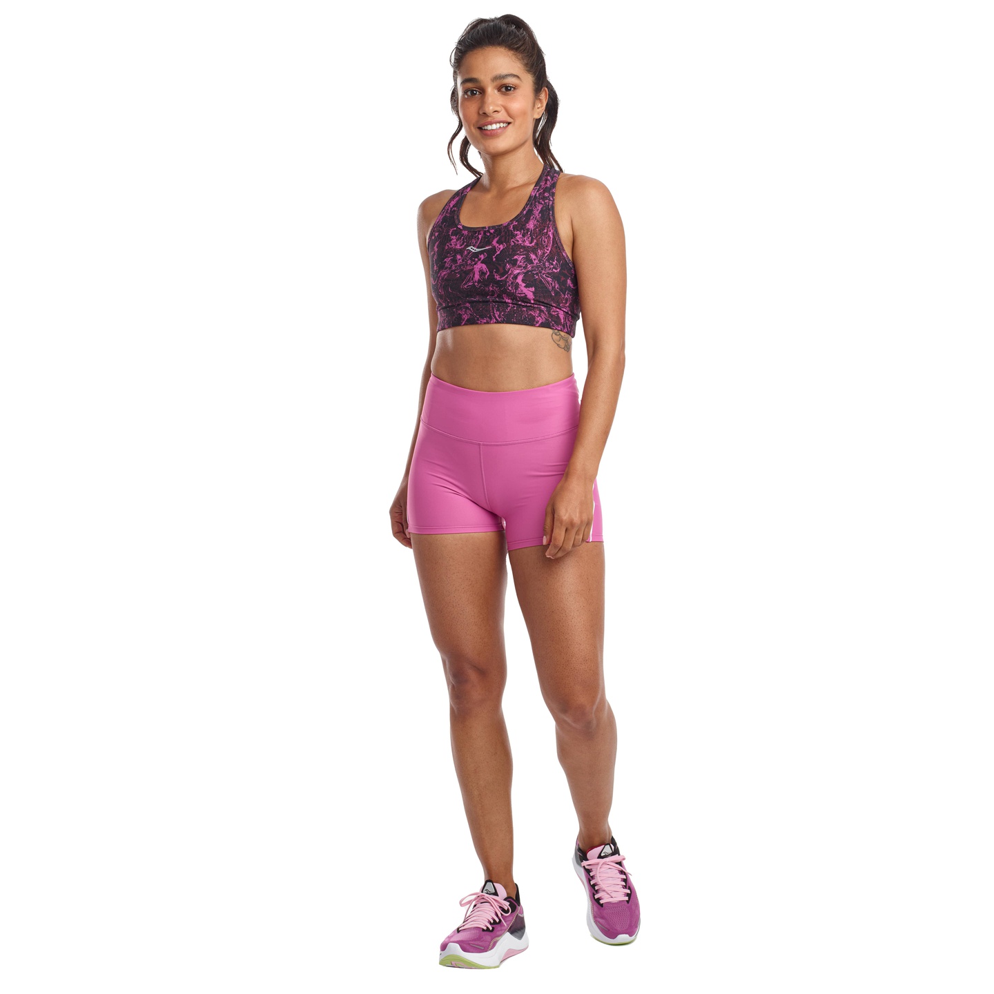 Saucony Women Skyrocket Bra - Purple Orchid Print